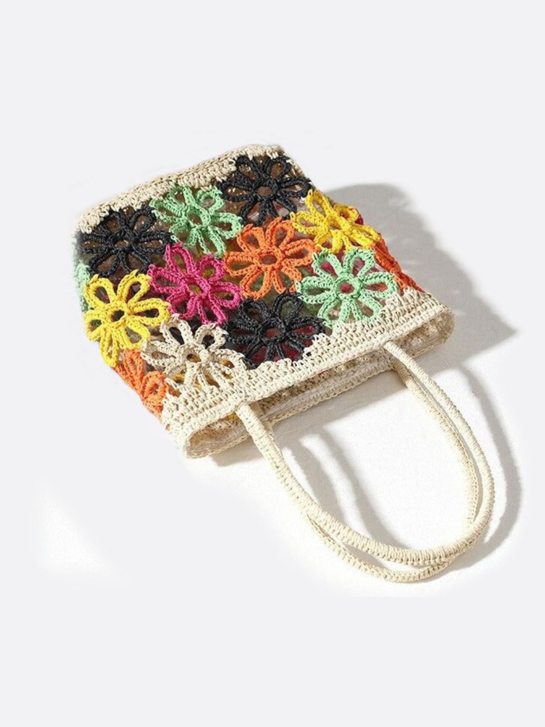 Flower straw bag