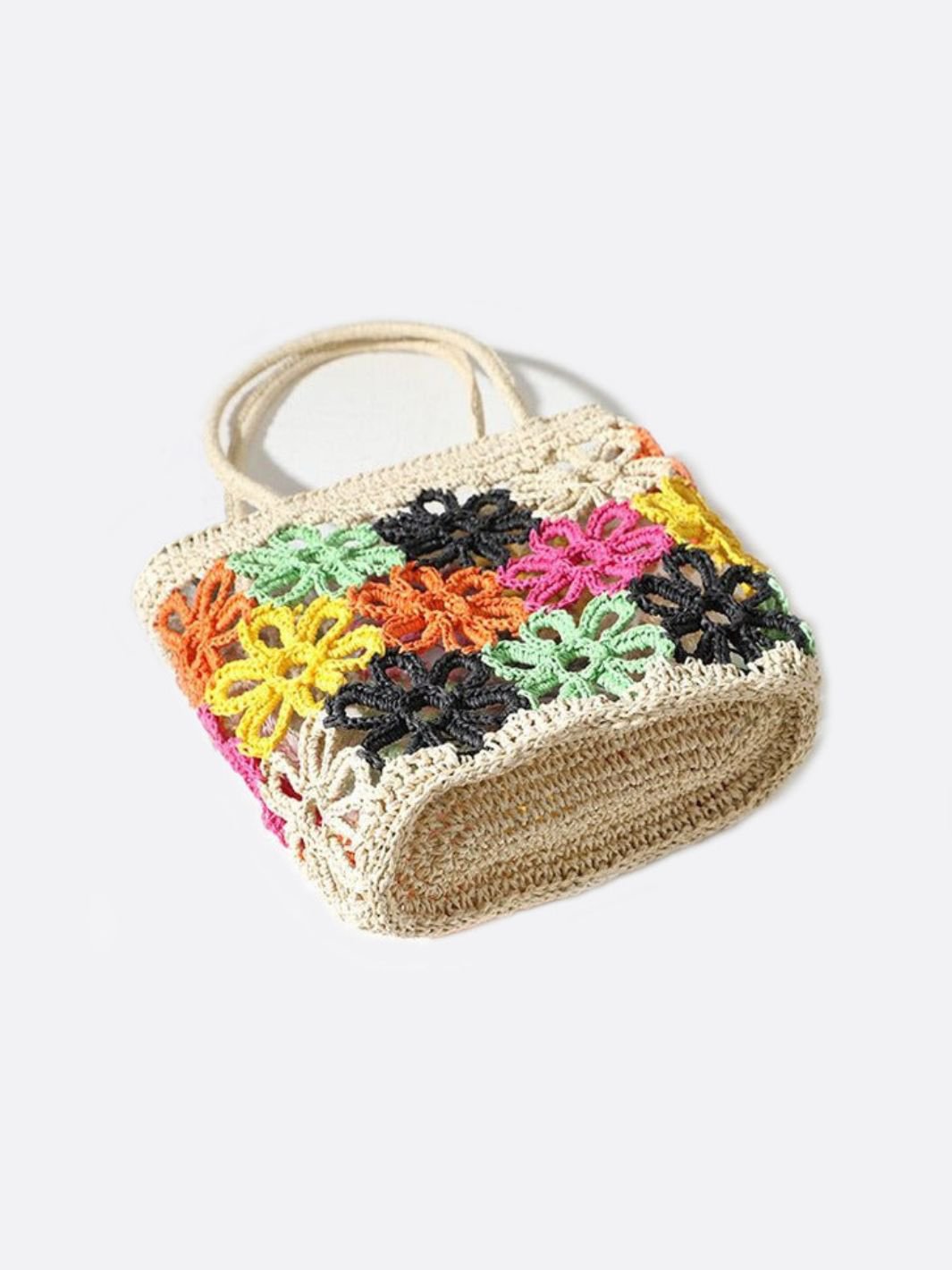 Flower straw bag