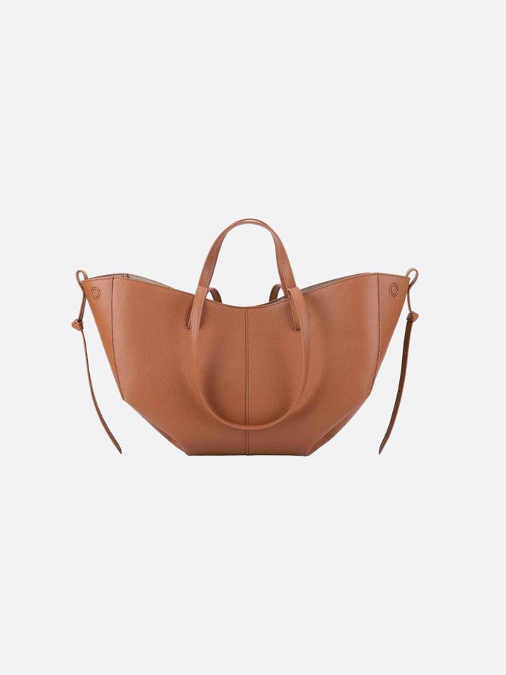 Grand sac cabas cuir camel