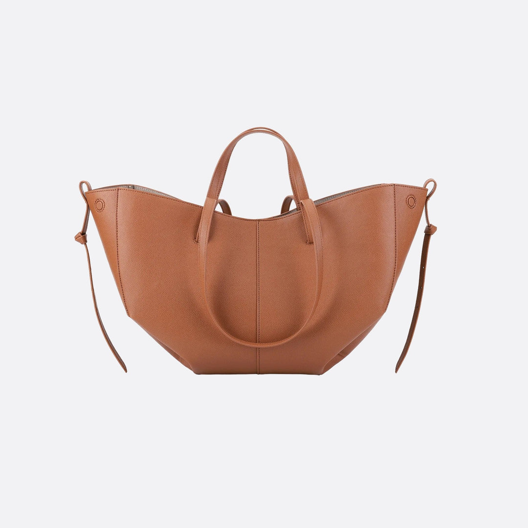 grand sac cabas cuir camel