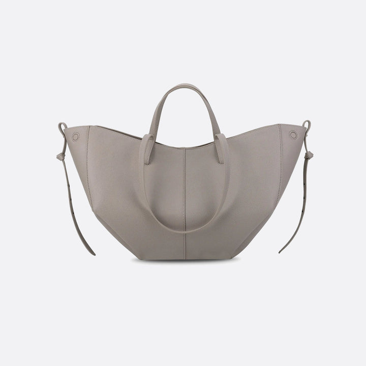 grand sac cabas cuir gris