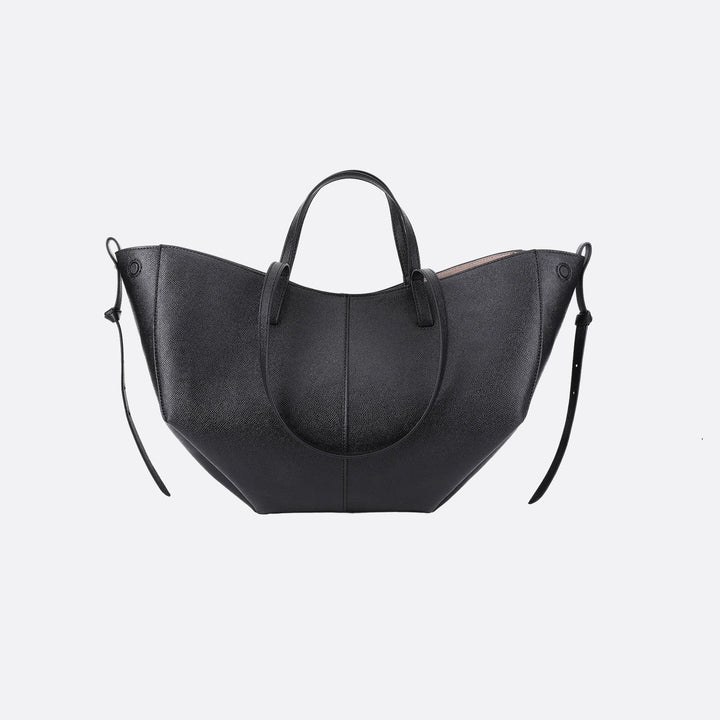 grand sac cabas cuir noir