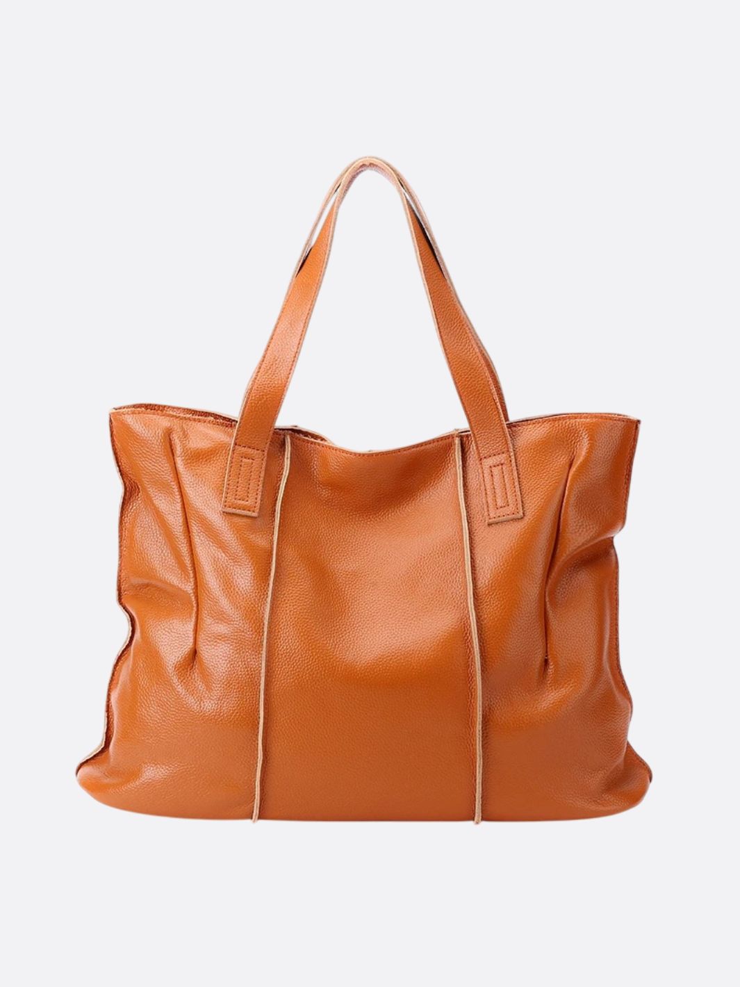 grand sac cabas cuir camel