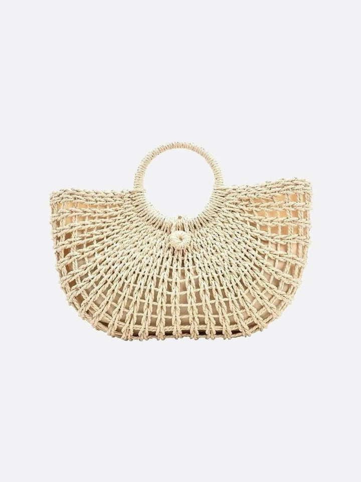 panier en corde beige