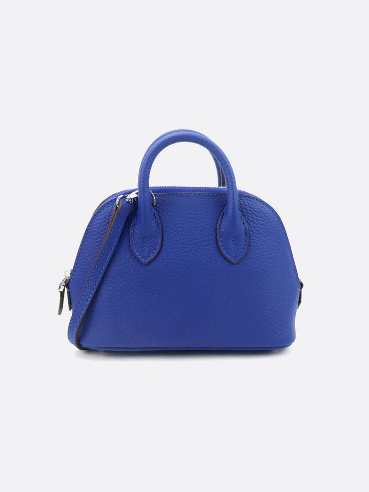 petit sac à main cuir bleu