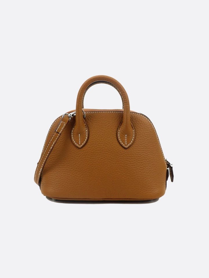 petit sac à main cuir camel