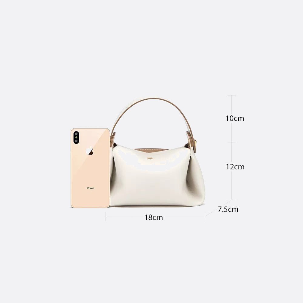 Small White Leather Handbag