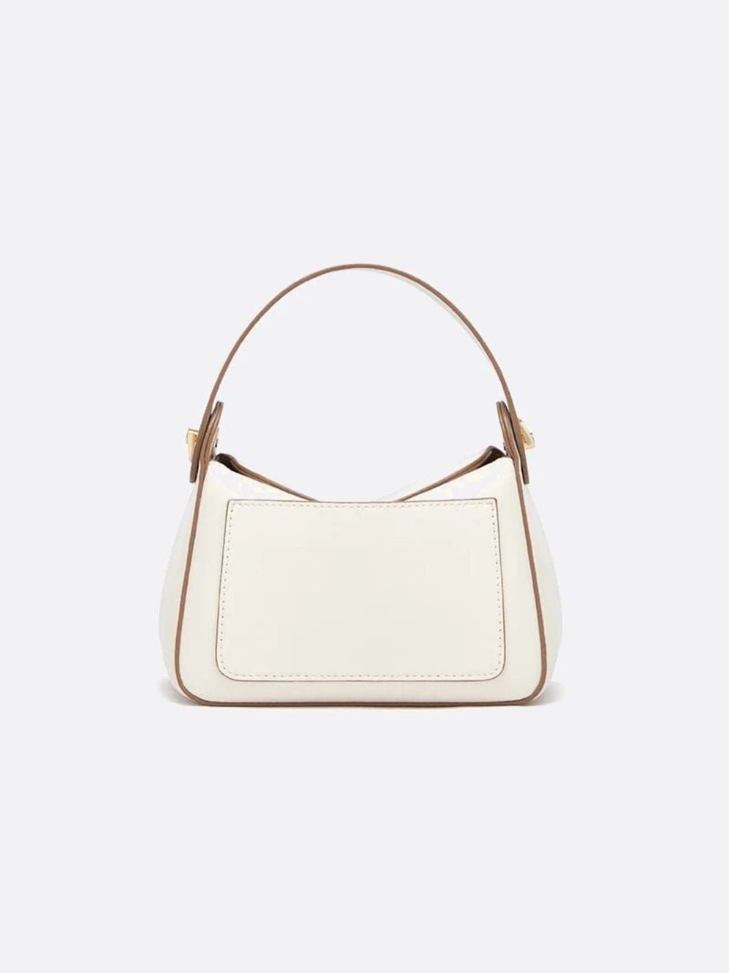 Bolso pequeño de piel blanco.