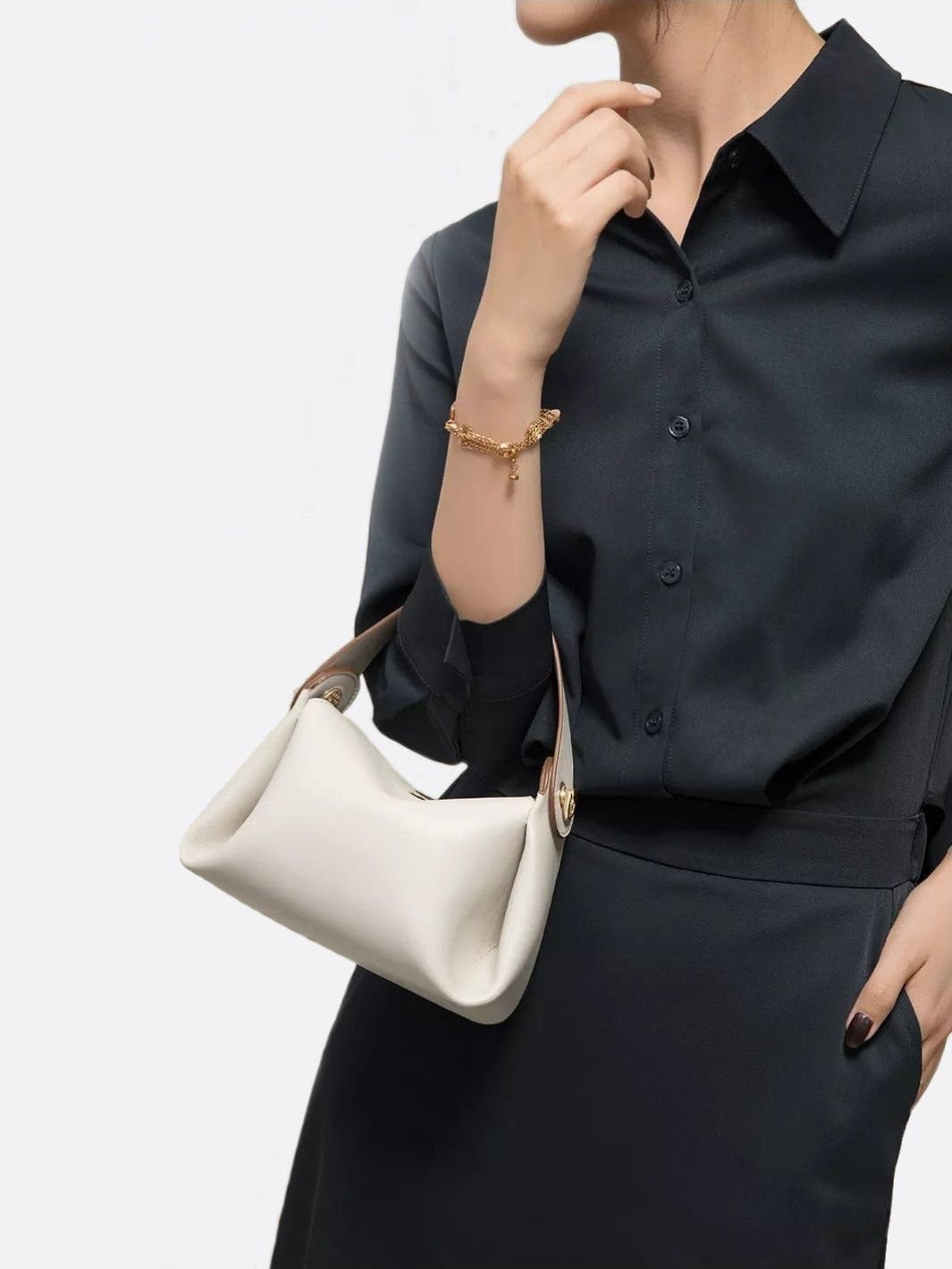 sac à main cuir blanc femme