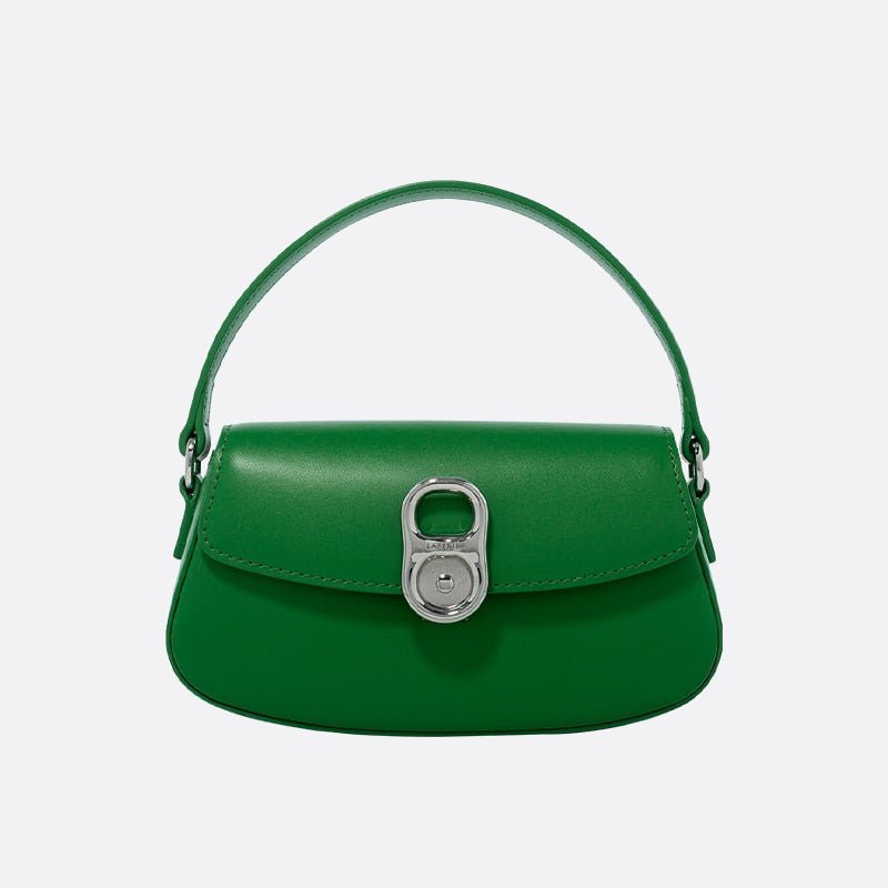 petit sac à main cuir vert