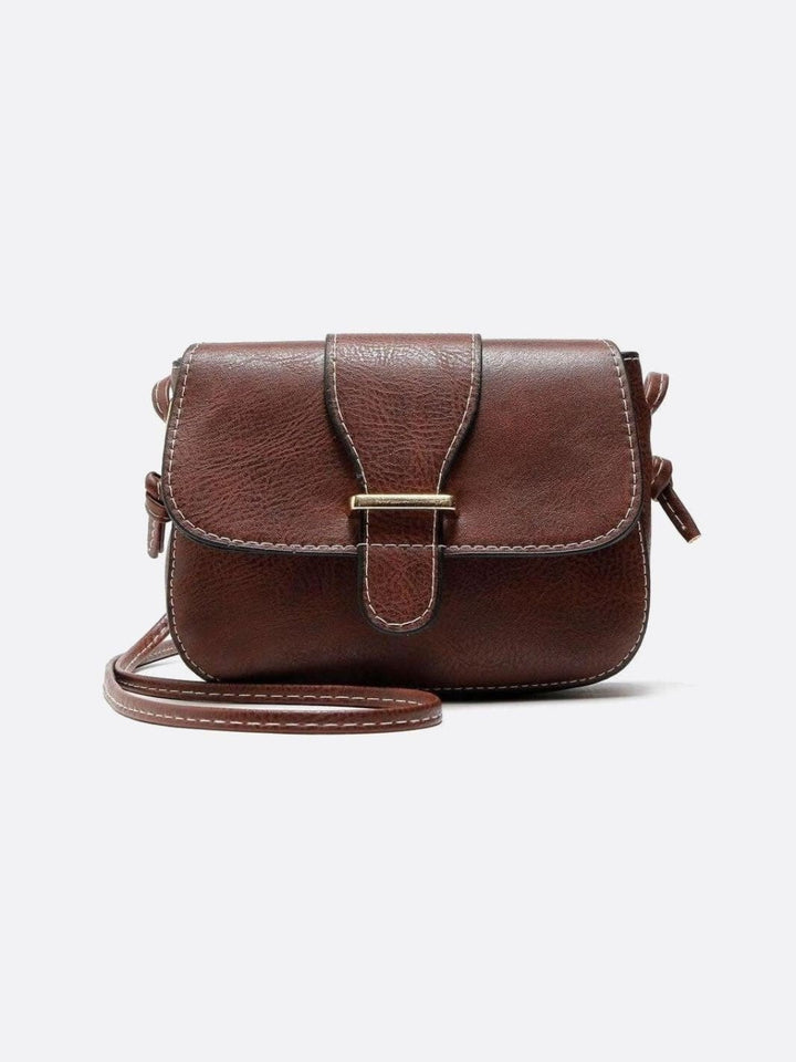 Petit sac bandoulière cuir marron