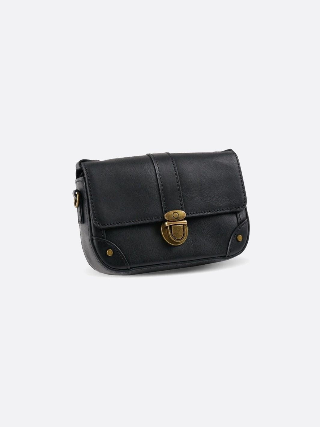 petit sac bandoulière cuir noir femme