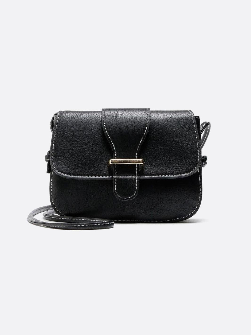 Petit sac bandoulière cuir noir