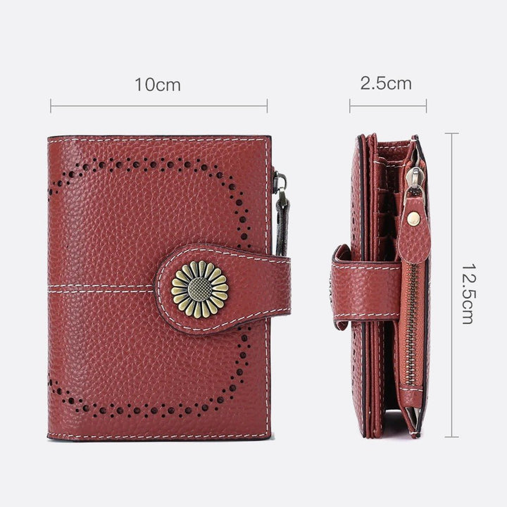 Red Leather Wallet 