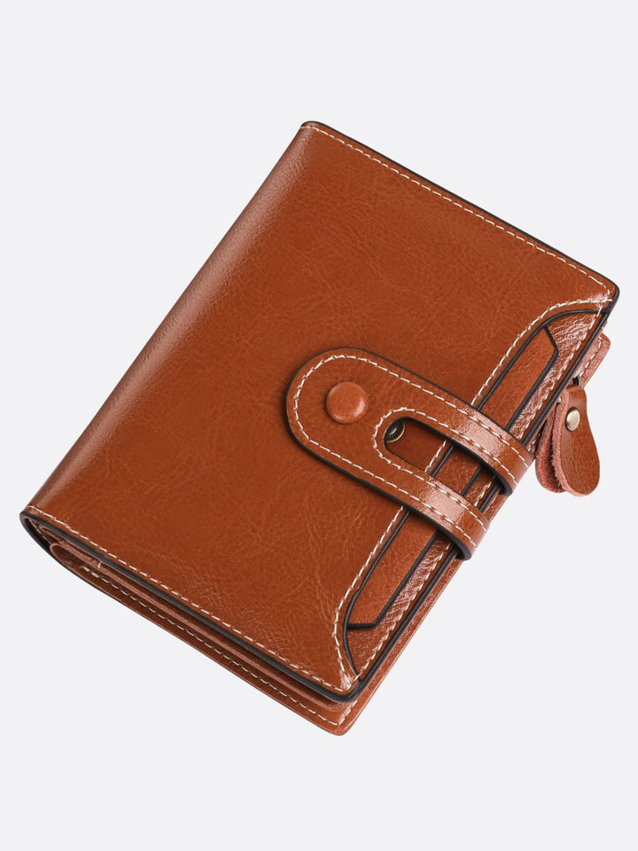 portefeuille cuir marron