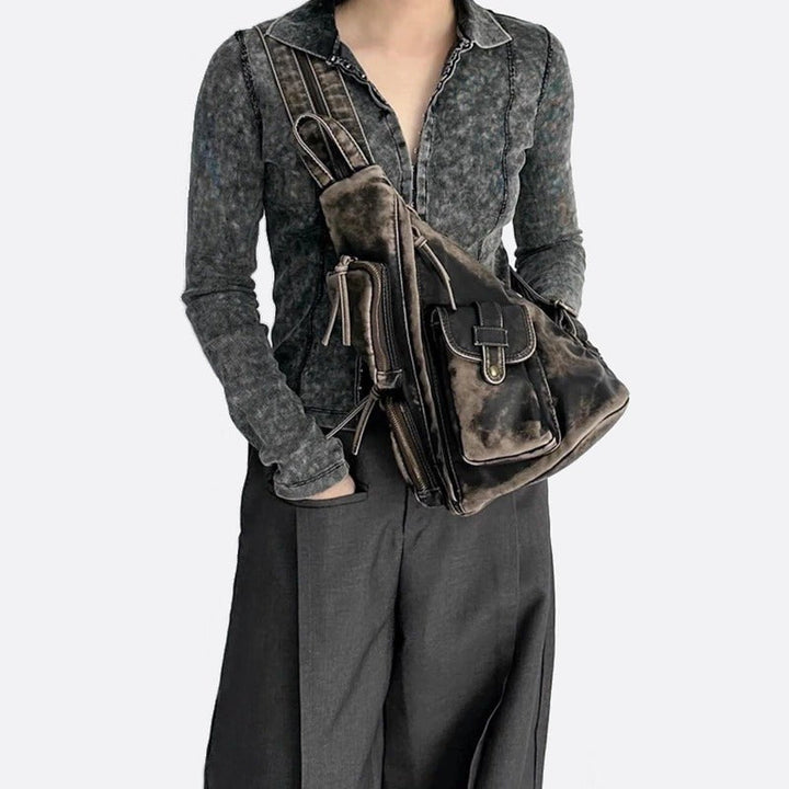 sac à dos cuir gris femme