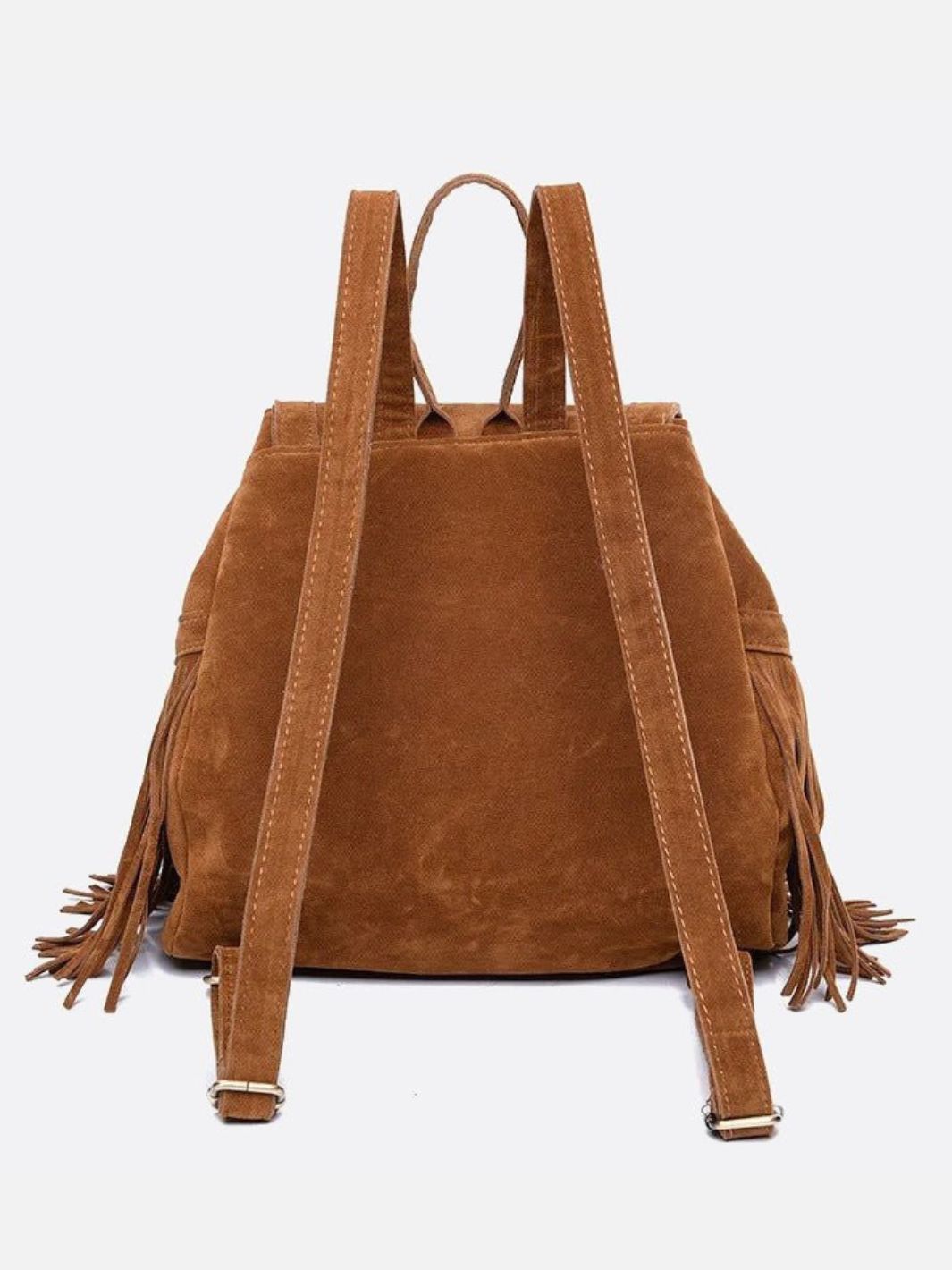 Suede backpack