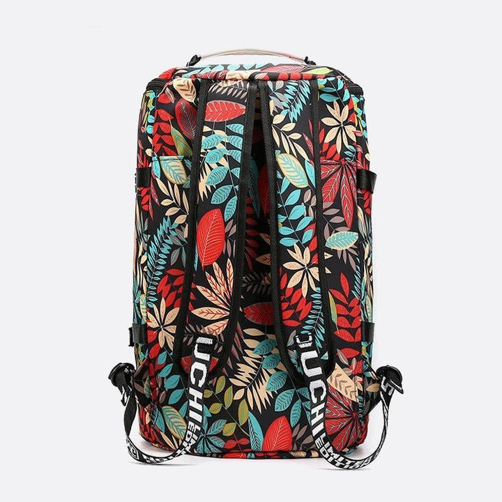 Leaf pattern backpack