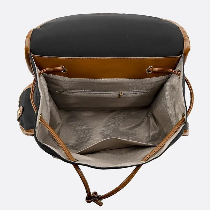 Canvas and Leather Backpack