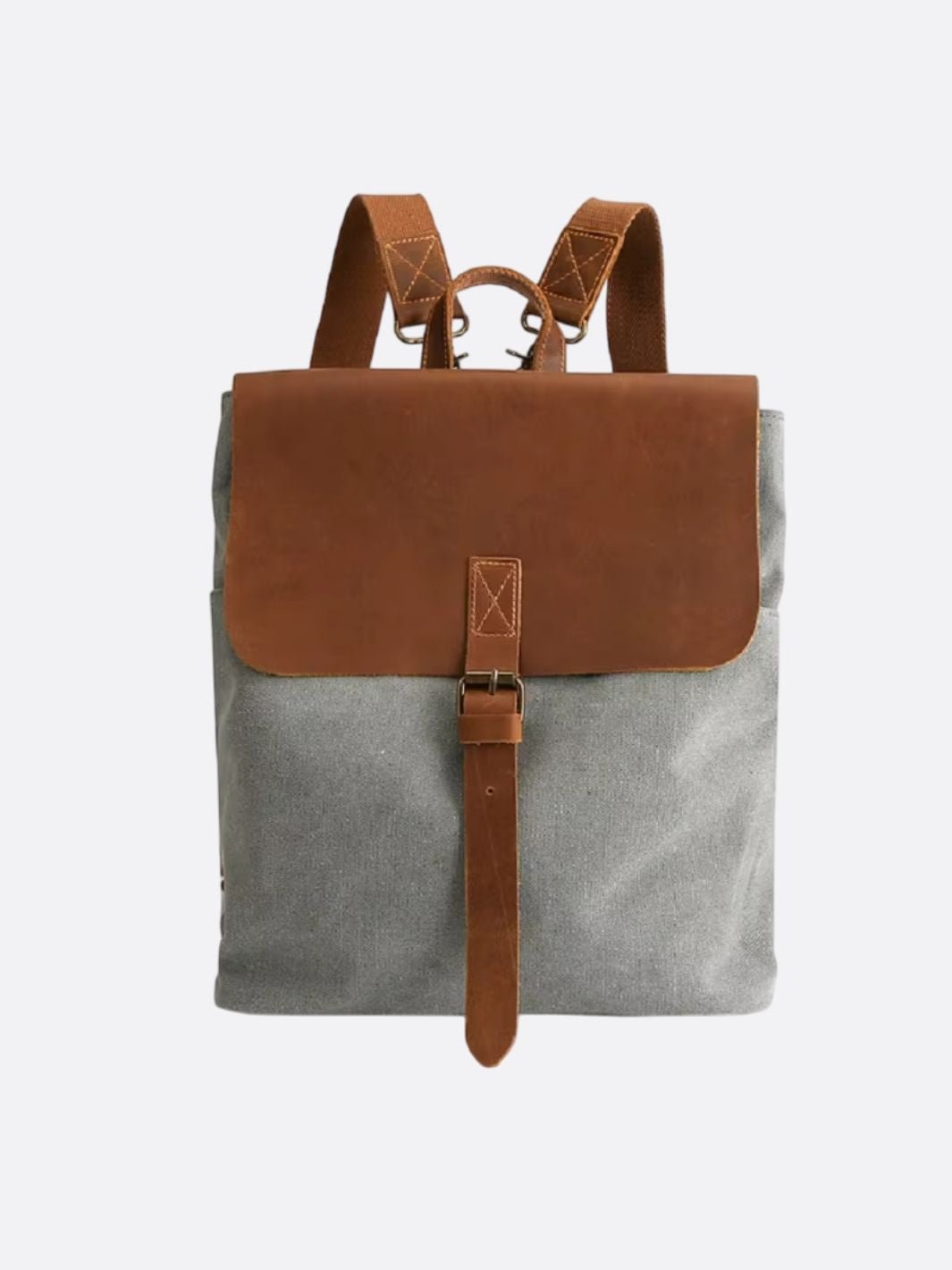 sac à dos vintage gris