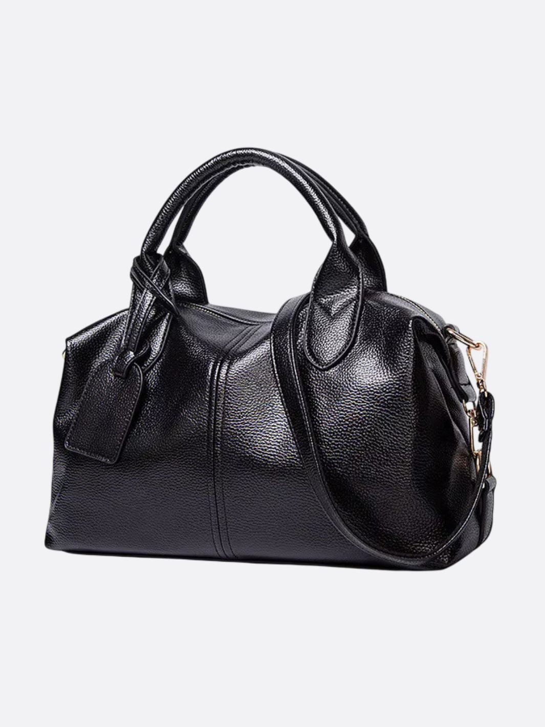 sac à main bandoulière cuir noir