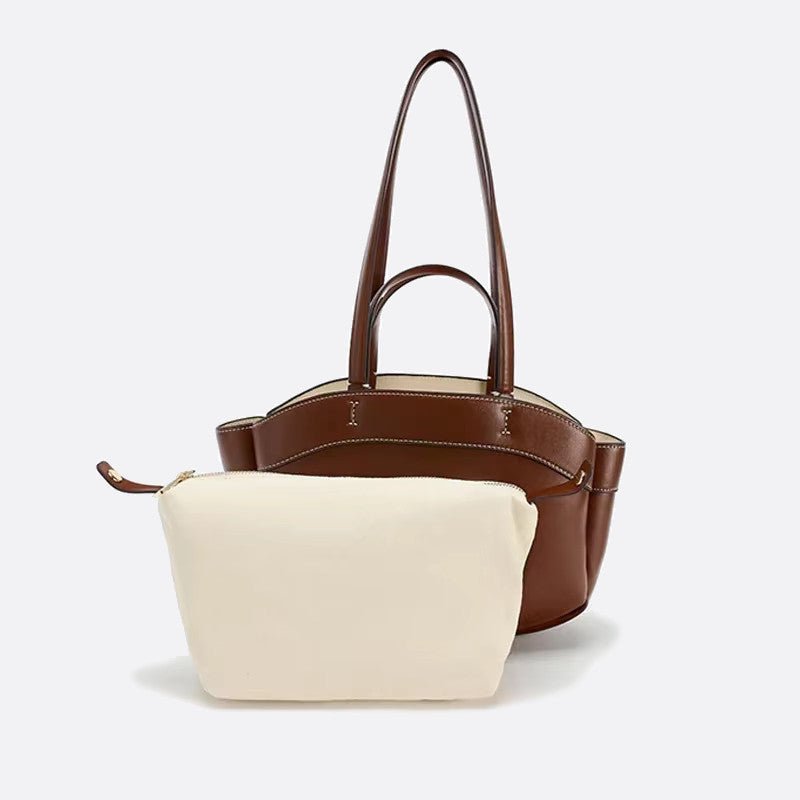 Bolso tote de piel