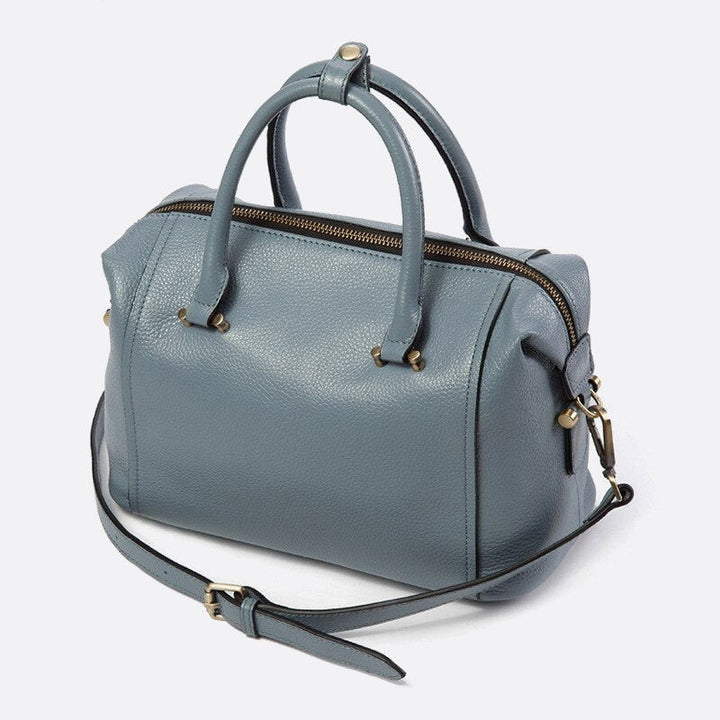 sac cuir bowling gris 