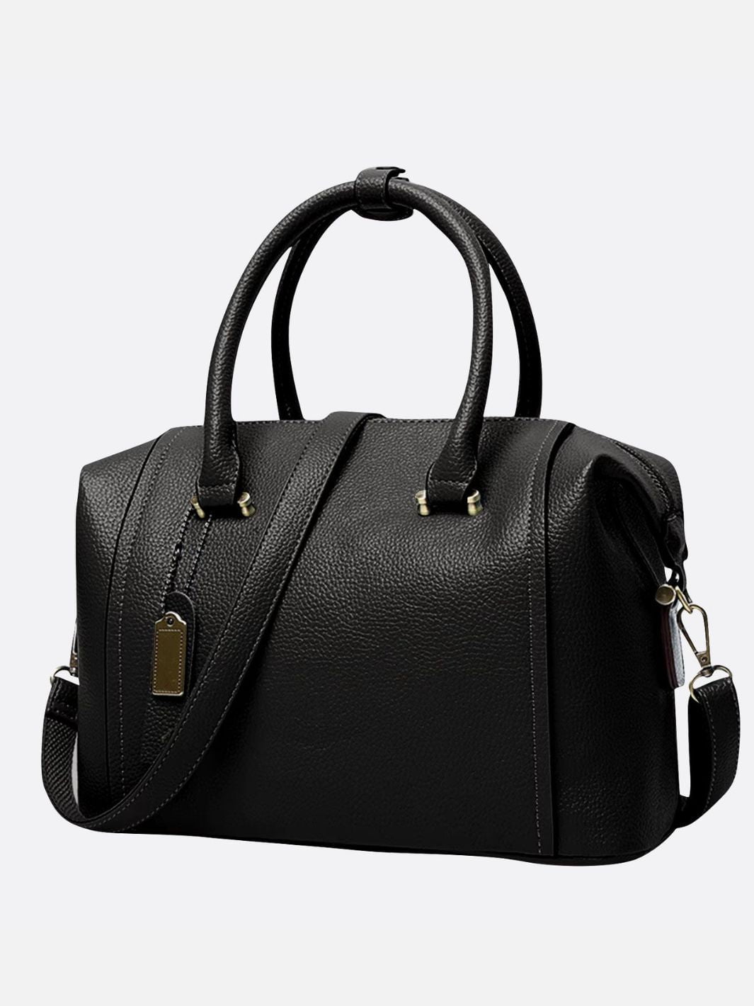 sac cuir bowling noir