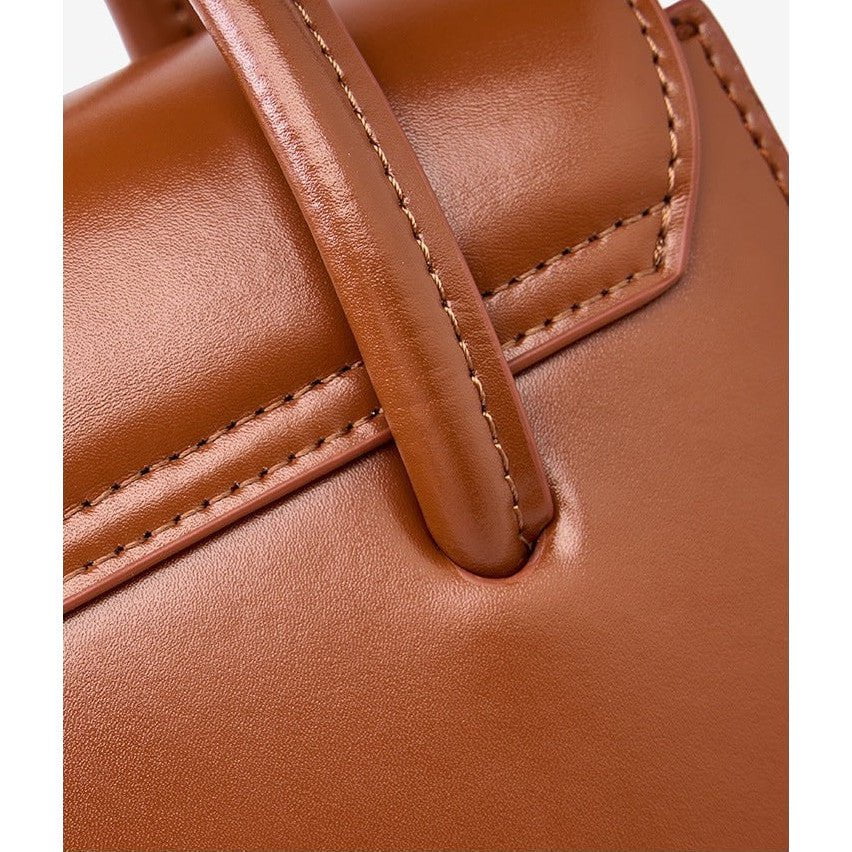 Half-moon leather handbag 