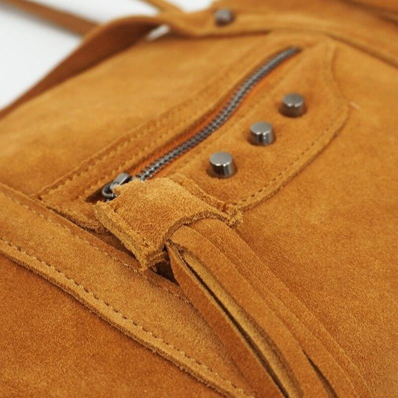 Suede Handbag