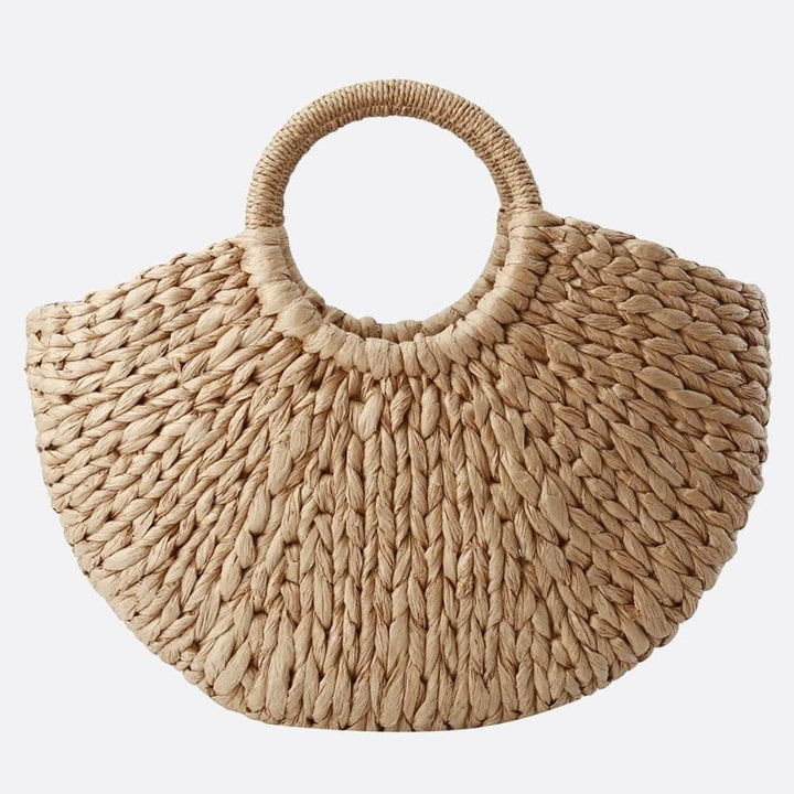 sac paille beige