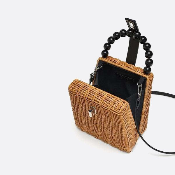 Rattan handbag