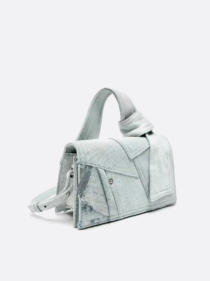 sac à main gris jean