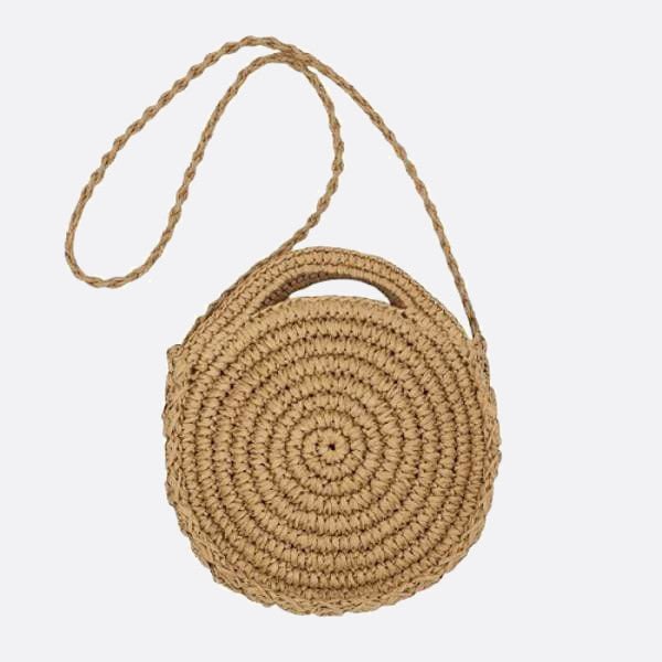 sac rond paille