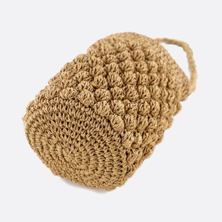 sac crochet paille