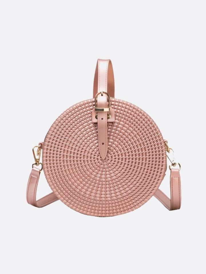 Sac cuir rose pâle