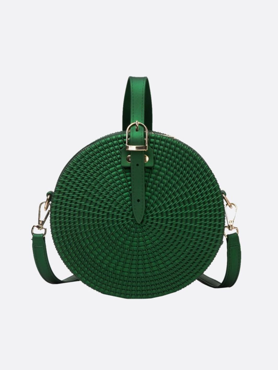 Sac cuir vert foncé