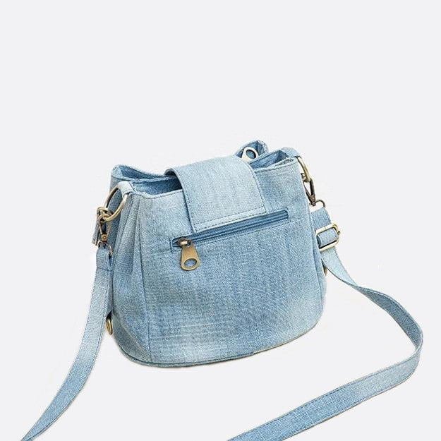 sac seau en jean denim