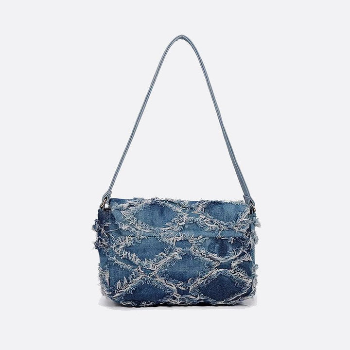 Denim shoulder bag