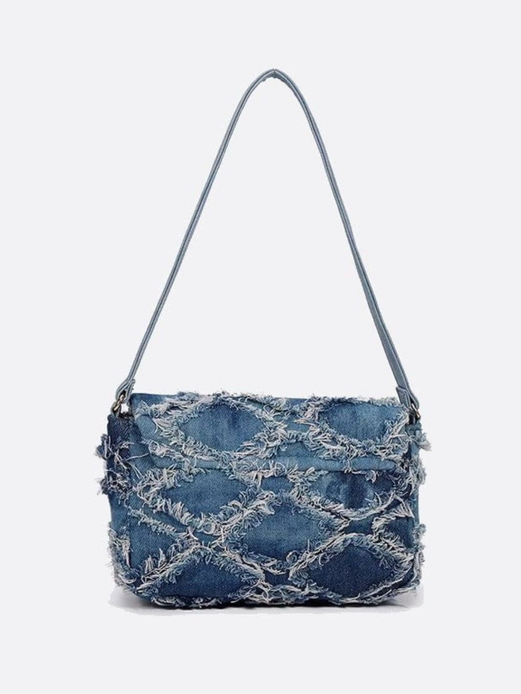 Denim shoulder bag