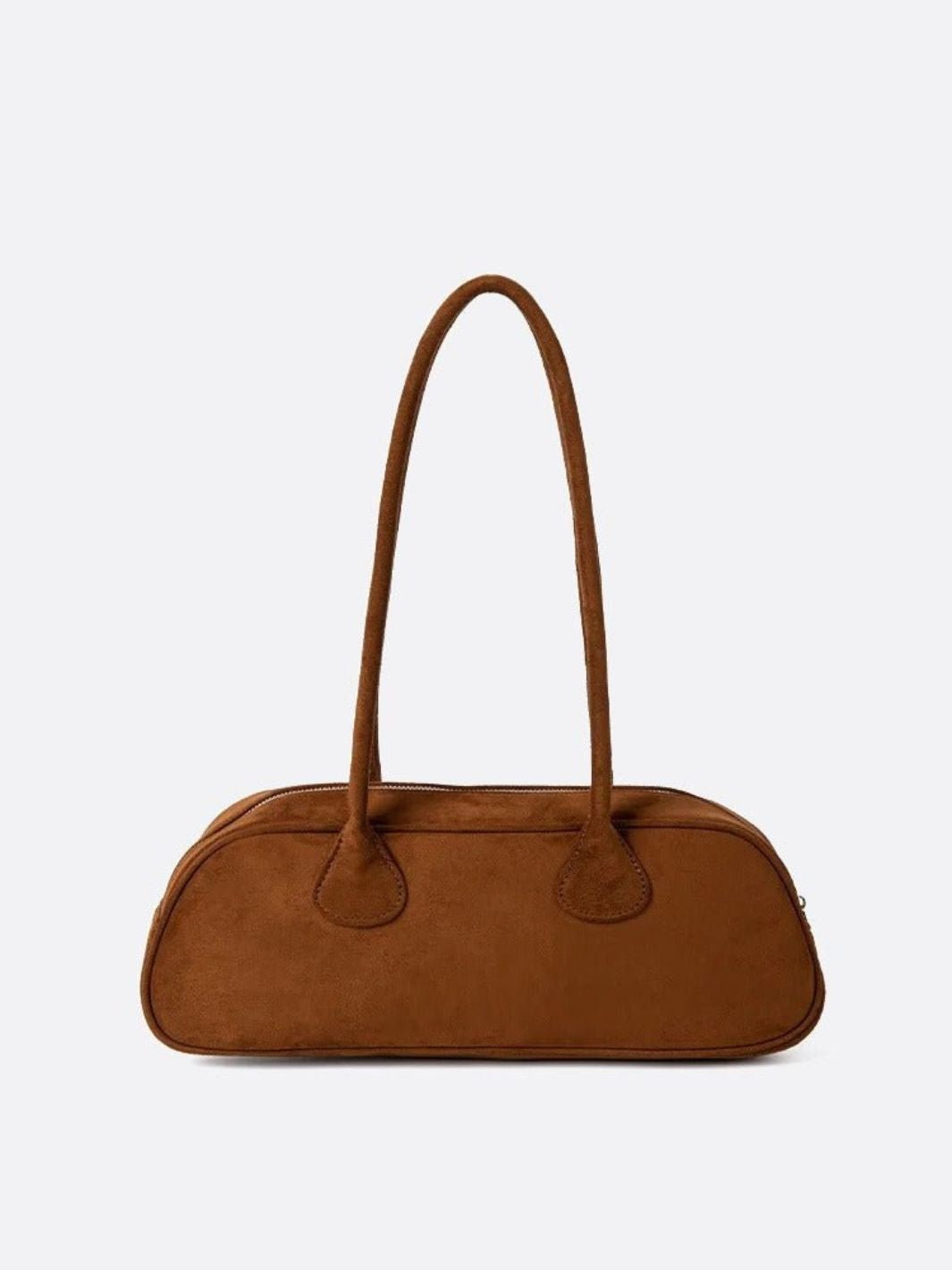 Sac baguette daim marron