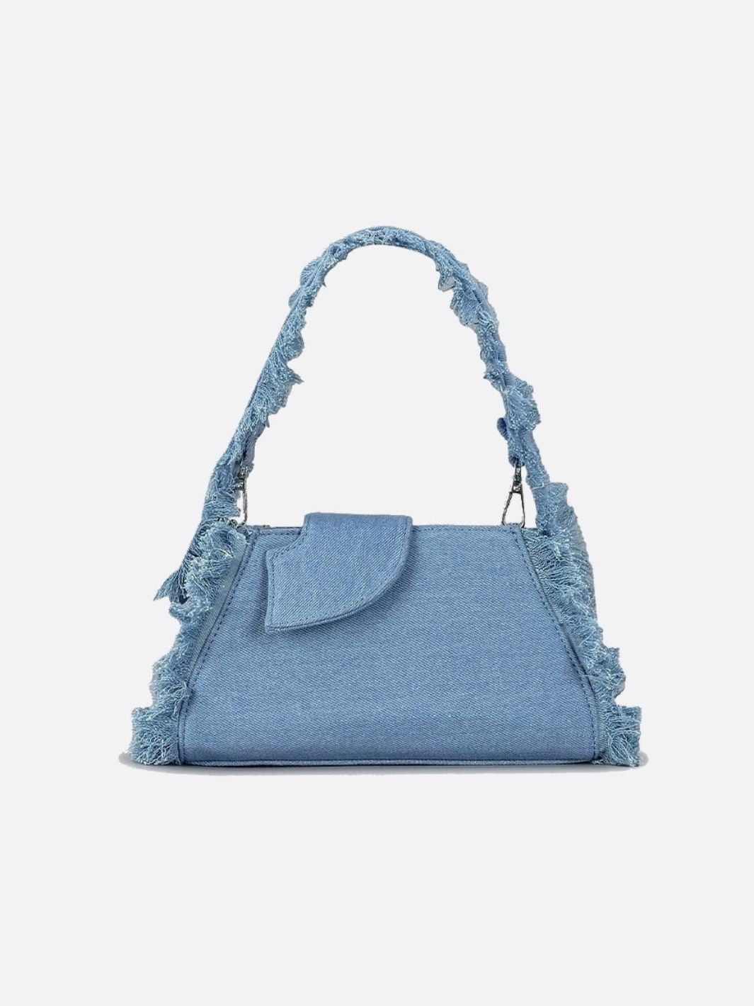 Sac baguette jean bleu