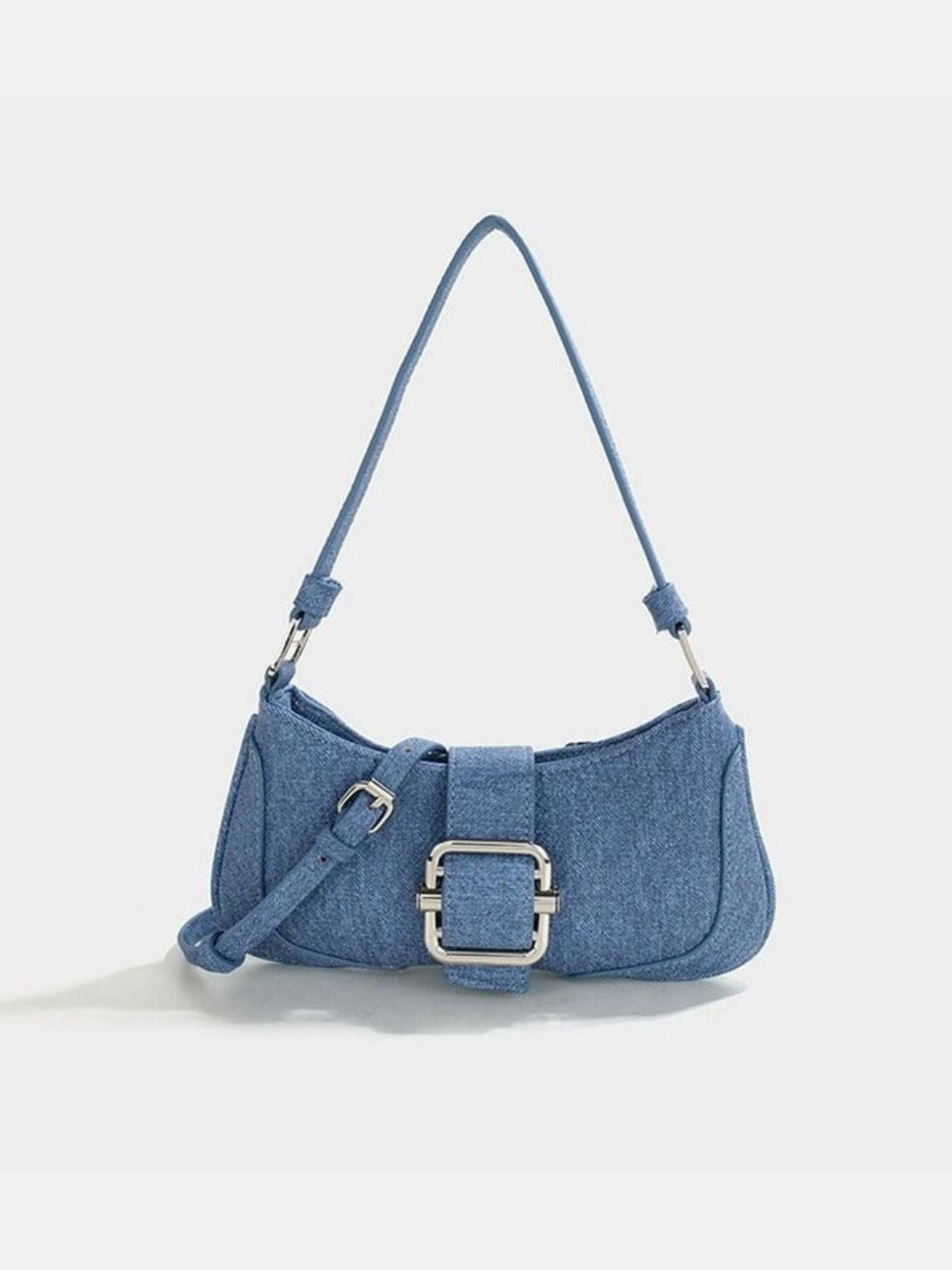 Sac baguette toile jean