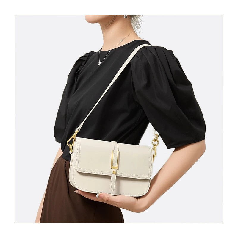 sac cuir blanc femme