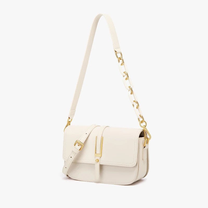 sac bandouliere cuir blanc