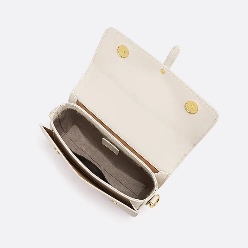 White Leather Shoulder Bag