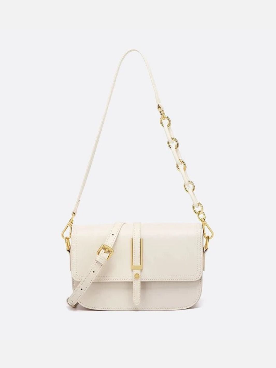 Sac bandoulière blanc cuir