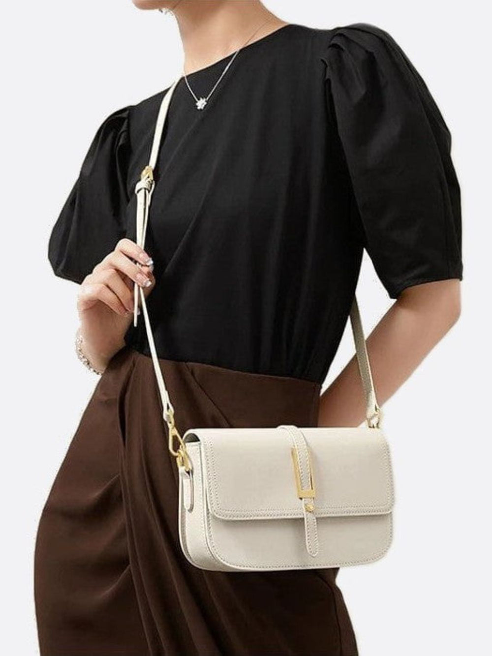 sac femme cuir blanc