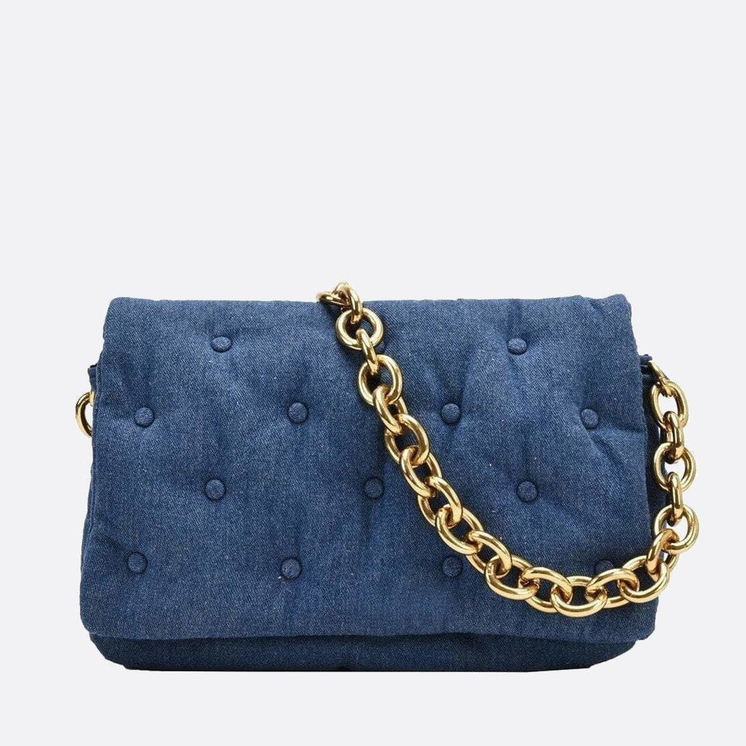 sac denim matelassé