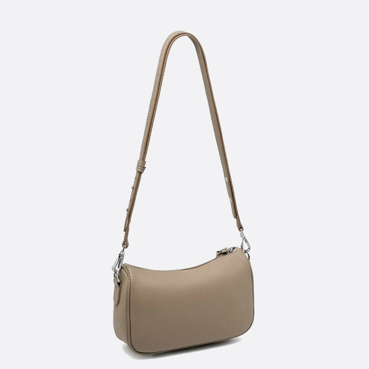 Leather shoulder bag